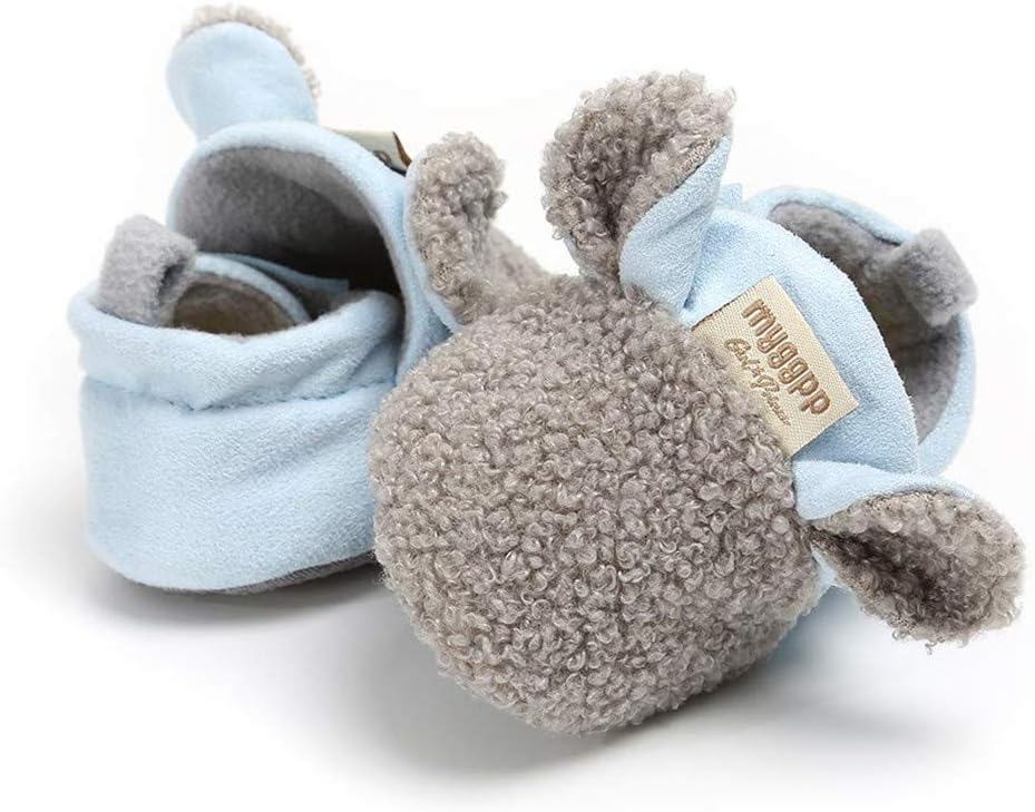 Baby Boys Girls Soft Plush Slippers Animal Boots Toddler Infant Crib Shoes Winter House Shoes