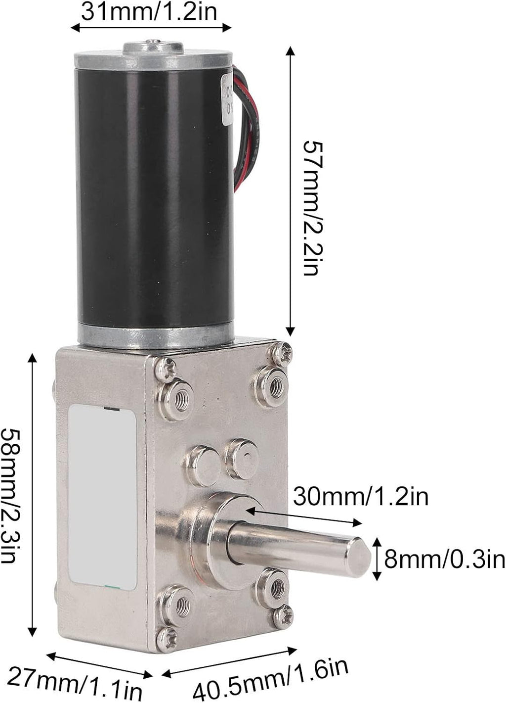 BORDSTRACT DC 24V Gear Motor 0-300 RPM