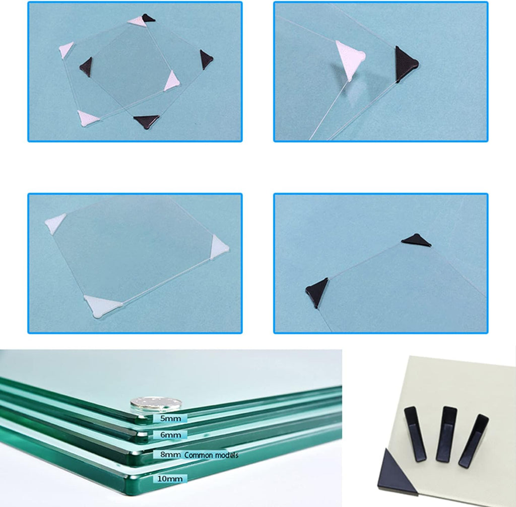 5mm Corner Protectors for Sharp Glass,Mirror,Ceramic Tile Triple Shape Corner Covers 20 pcs