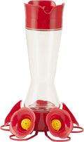 Favored Pinch-Waist Glass Hummingbird Feeder, 16 oz Capacity