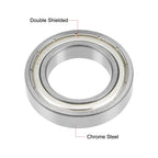 uxcell 6905ZZ Deep Groove Ball Bearing 25x42x9mm Double Shielded Chrome Steel Bearings 5-Pack