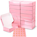 7"x5"x2" Glossy Pink Shipping Boxes, 50 Pack Corrugated Cardboard Mailing Boxes for Small Business Packaging