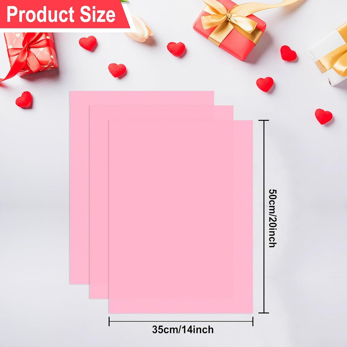 100 Sheets Pink Wrapping Tissue Paper Gift Bag Decorative
