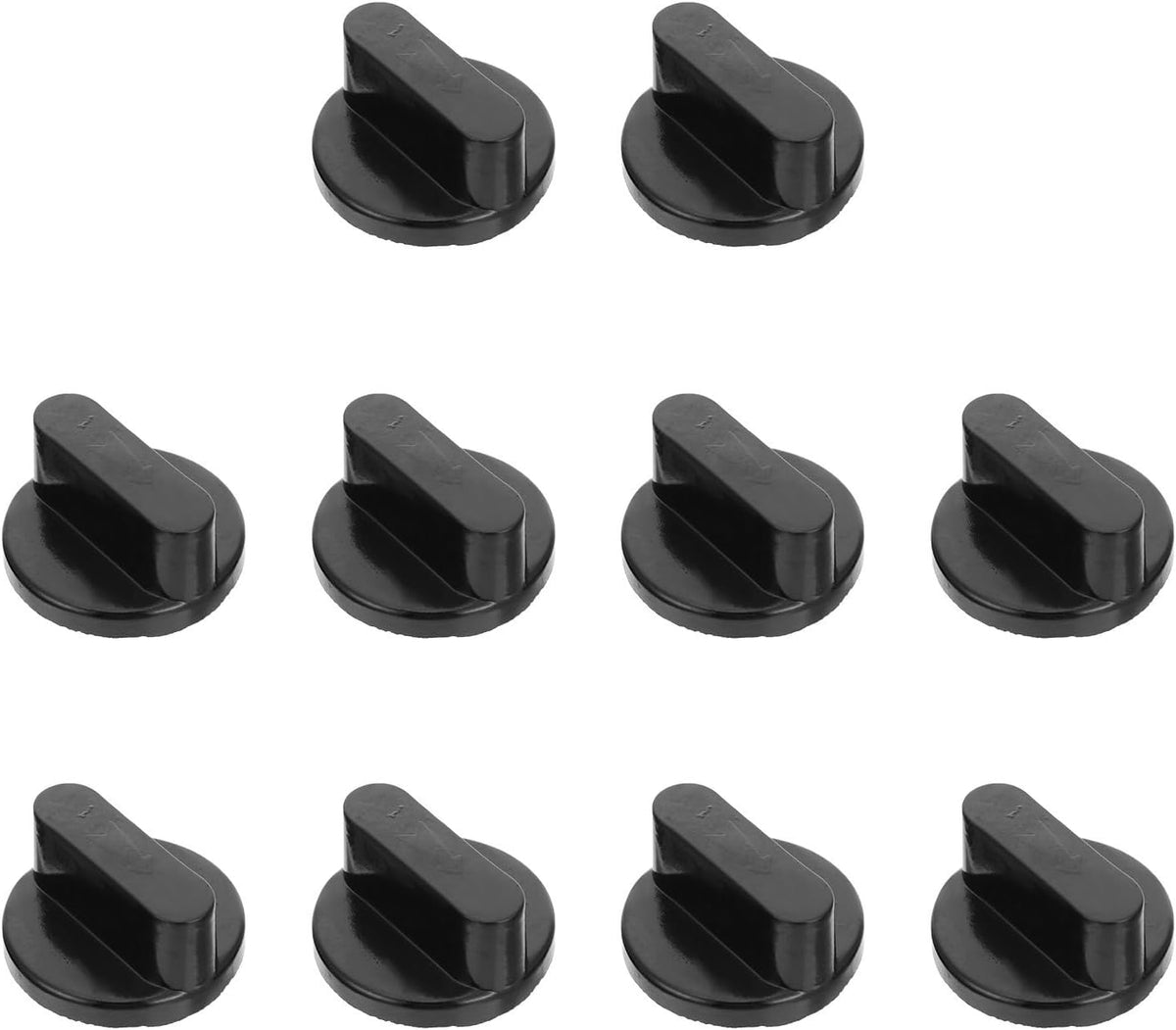 10pcs Plastic Gas Stove Knobs Rotary Range Control Replacement Parts