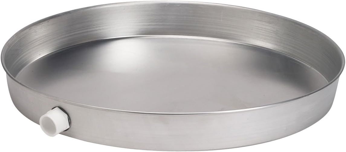 34103 28 in. Aluminum Water Heater Pans with 1 in.-1.5 in. PVC Adapter