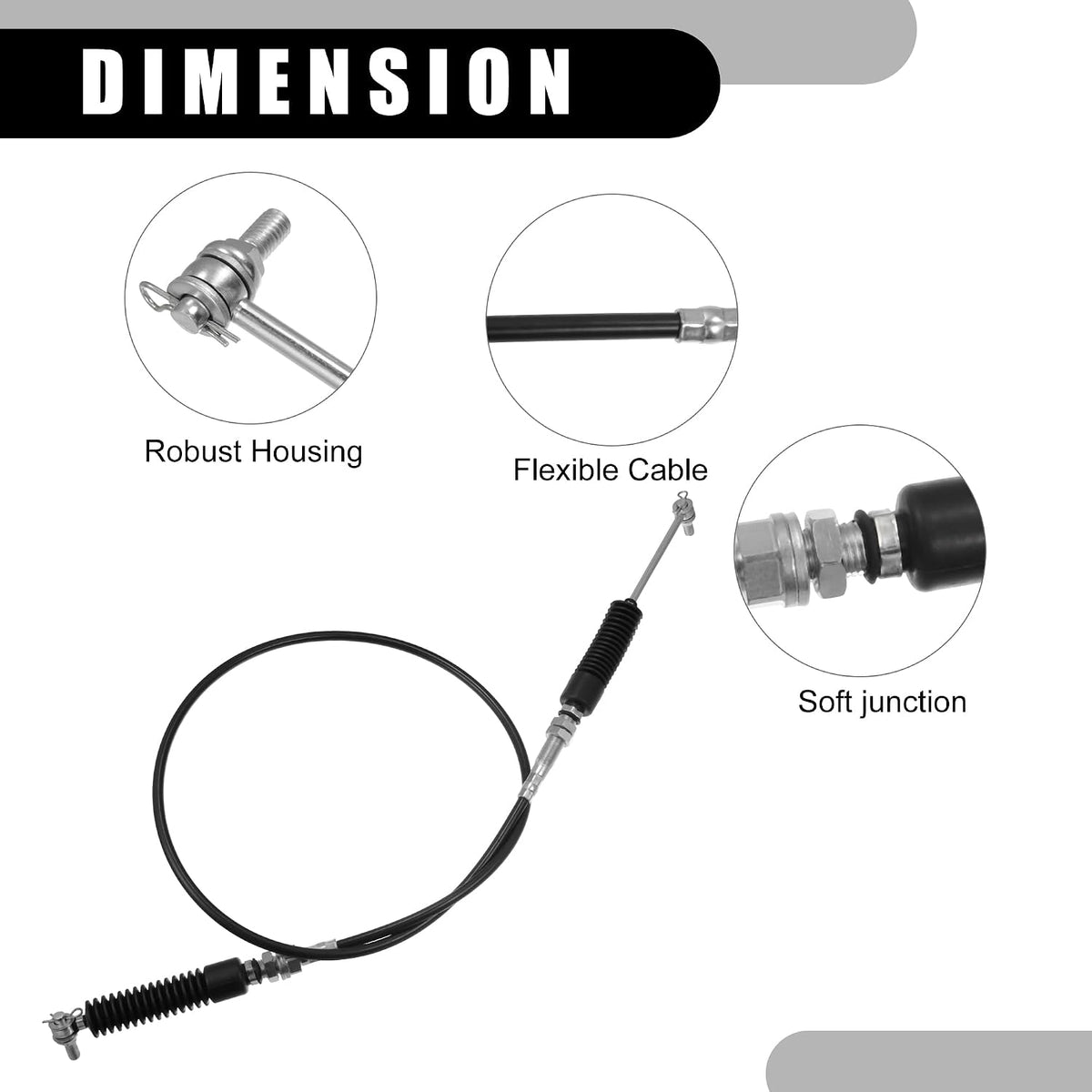 Gear Selector Cable for Polaris RZR XP 1000 2014-2021 Shifter Cable Line for Polaris RZR XP Turbo 2016-2021 UTV Trans