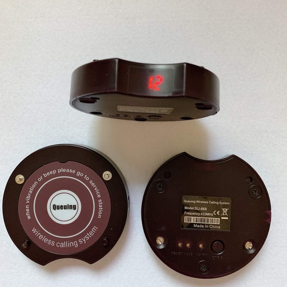 Restaurant Wireless Calling System 40 Coaster Pagers+1Caller