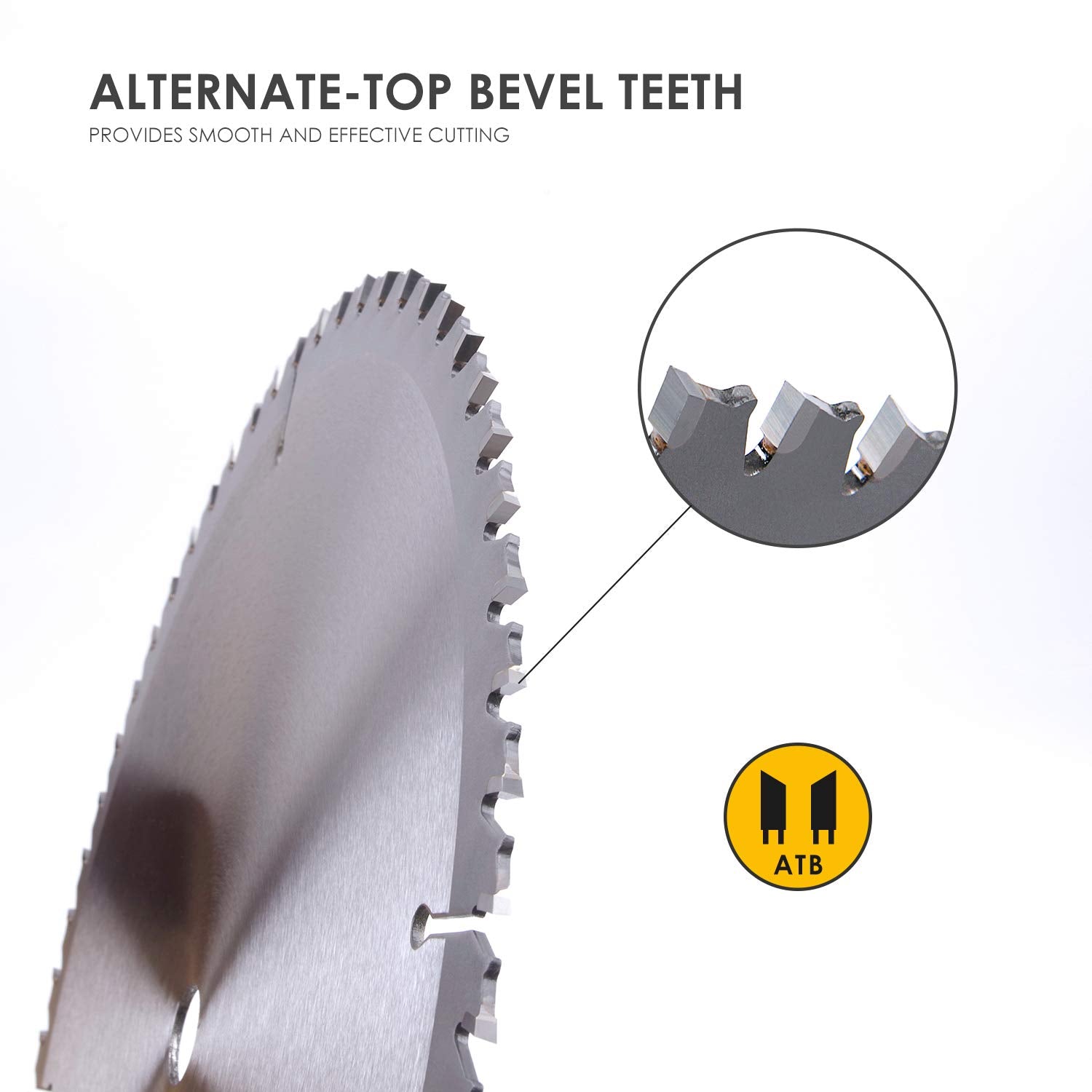10 Inch Table Saw Blade/Miter Saw Blade for Ultra-Nice Wood Cutting in Construction, Two Pack of 60-Tooth & 32-Tooth