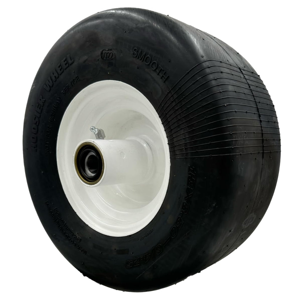13x6.50-6 Smooth White Lawn Mower Wheel Assembly