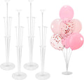 4 Sets Balloon Stand Kit Balloon Sticks With Base for Table, Balloon Stands for Floor Balloon Arch Kit for Party
