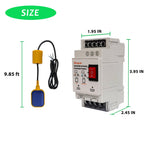 Stropum AC 220V Sump Pump Float Switch Controller,Automatic Water Level Control, Liquid Level Sensor Detector Relay with 9.8Ft Float Switch for Sewage Pump, Water Tank, Septic Tank,FL-4