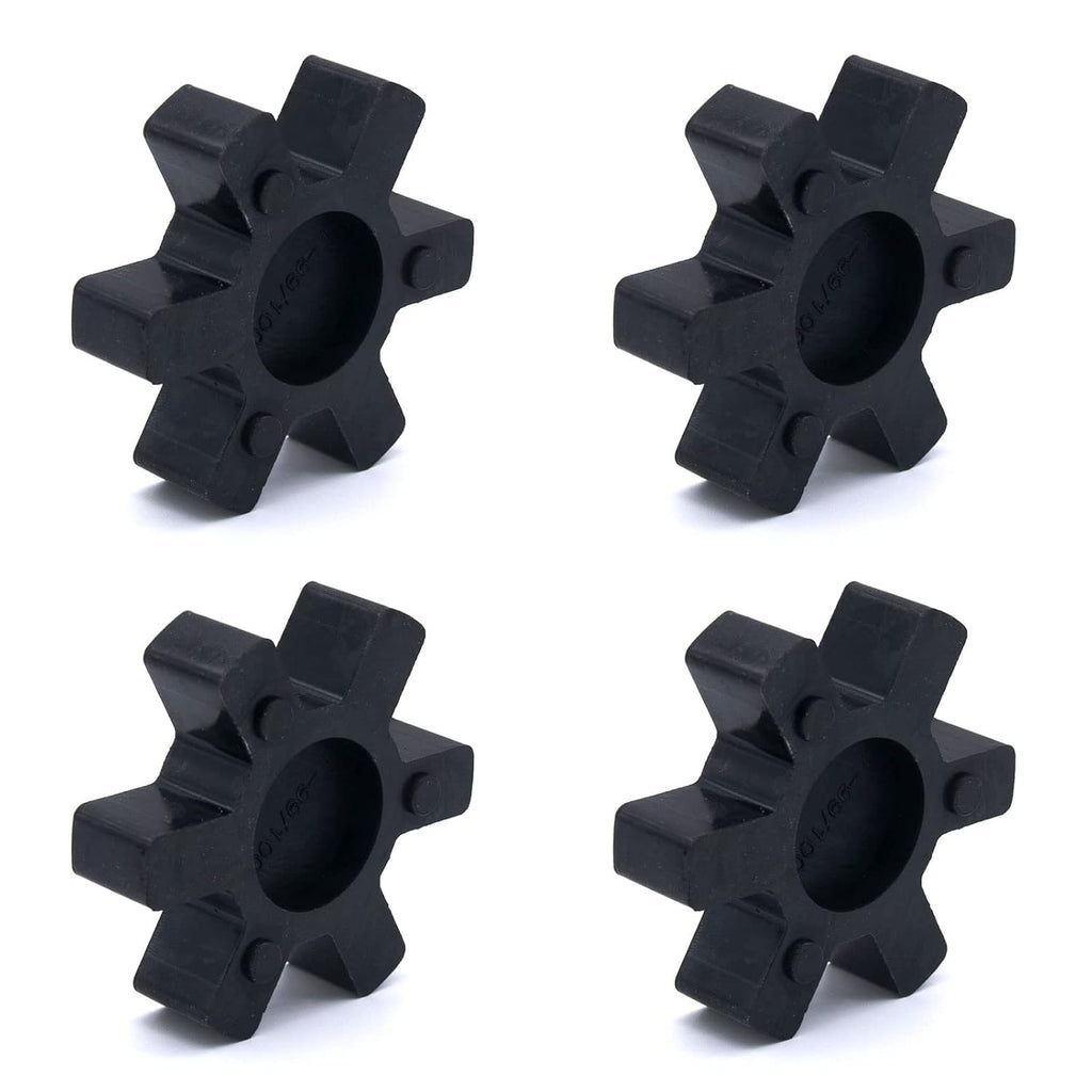 Flexible L100 NBR Rubber Spider Insert Solid Spider Center Inserts Fits for Lovejoy Martin L-Jaw Coupling (4 Pack)