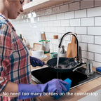 Soap Dispenser for Kitchen Sink, in Sink Soap Dispenser Pump, 47" Silicone Extension Tube Connect to The Soap Bottle