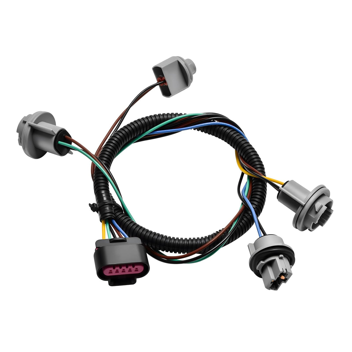 Rear Tail Light Lamp Wiring Harness Socket Compatible with Chevy Suburban Tahoe GMC Yukon 2007-2014 Replace 22787445
