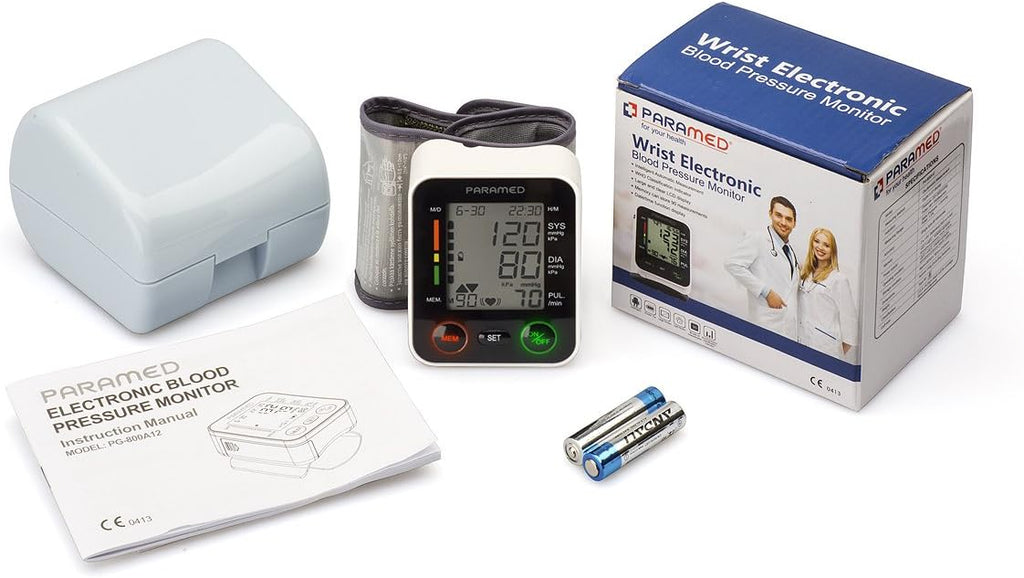 Automatic Wrist Blood Pressure Monitor: Blood-Pressure Kit of Bp Cuff + 2AAA and Carrying case - Irregular Heartbeat