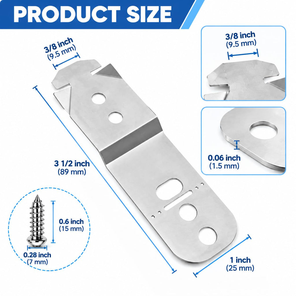 2Pcs Dishwasher Bracket for Bosch SHX45P05UC 2010-2013,Metal Mount