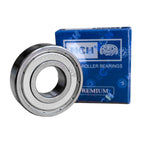6201-1/2-ZZ C3 EMQ Premium Ball Bearing | 1/2” ID | Metal Shielded | ABEC-3 Precision | 2-Side Shield | High Performance | Low Noise | Deep Groove for Industrial Applications