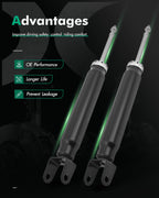 SCITOO Rear Shocks Pair for Dodge for Durango shock absorbers