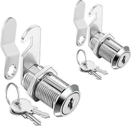 Cabinet Cam Locks Keyed Alike, 1-1/8'' Fits on 7/8'' Max Door Thickness, Secure File Drawer Mailbox RV Storage