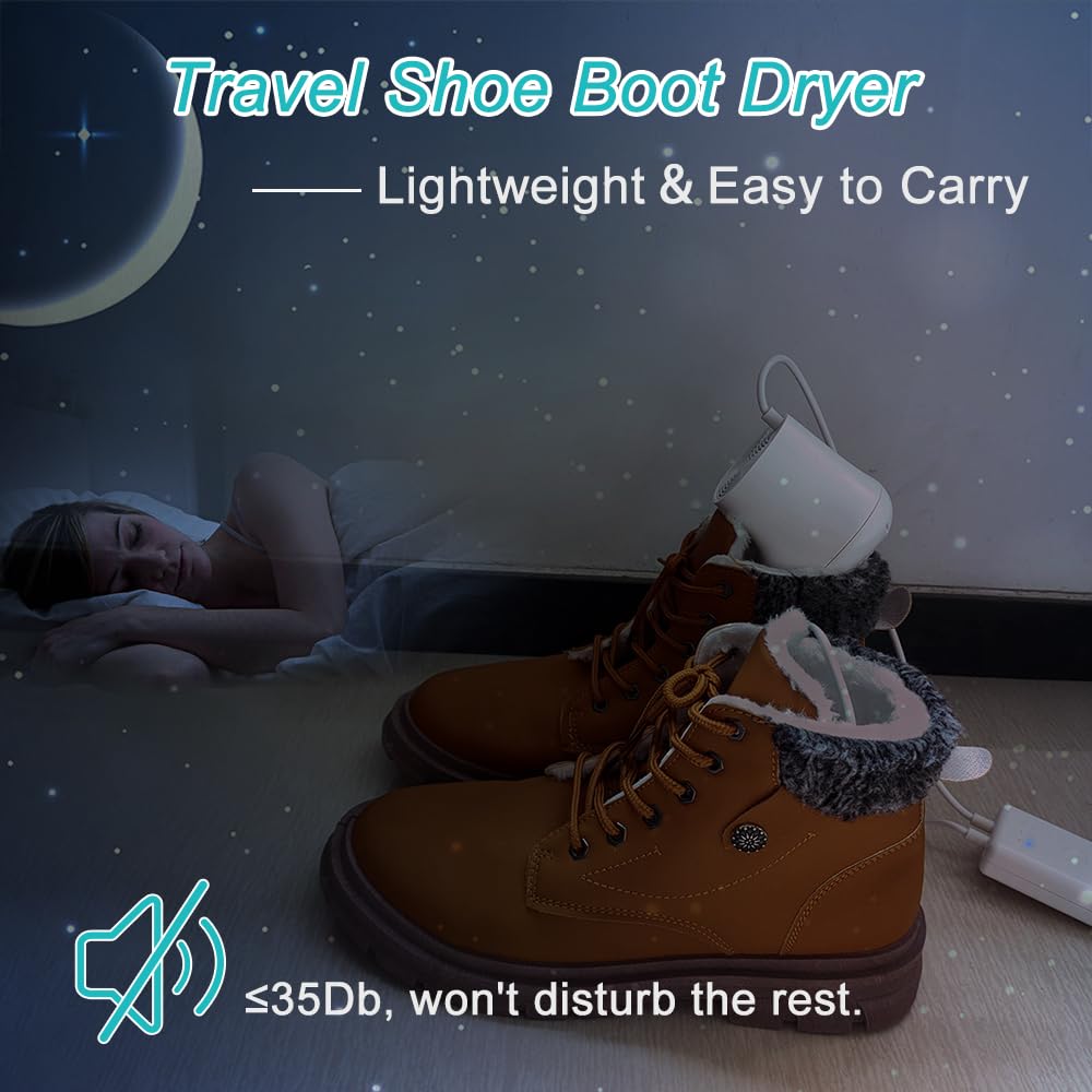 Shoe Dryer and Deodorizer Boot Dryer Portable with Timer