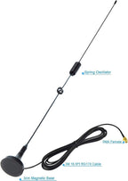 2-Pack 16.5 Inch Dual Band Ham Radio Antenna VHF UHF 136-174MHz 400-470MHz Magnetic Base SMA Female Antenna Handheld