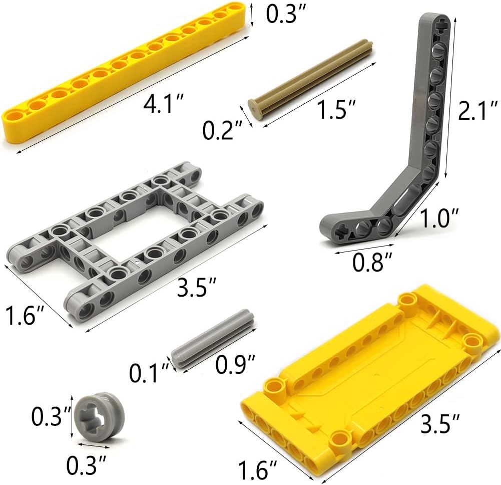 Technical Parts Beams Axles Connectors Bricks Sets - 420 Pieces, Frame Liftarms Beams for Technic Car STEM Building