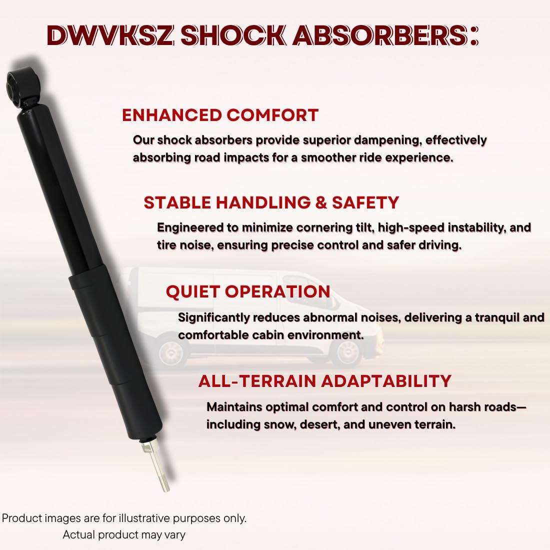 Dwvksz Front Shock Absorber for International Harvester 4700