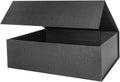 Black Magnetic Extra Large Gift Box with Lid,16.5x13x5 Inch, 2Pcs