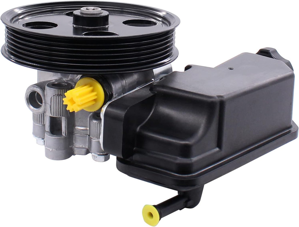 NewYall Power Steering Pump with Reservoir and Pulley for Dodge