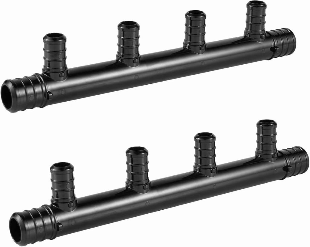 2Pcs EFIELD 4 Ports Open Poly PPSU Barb Crimp Pex Manifold(PPSU1807017-2)
