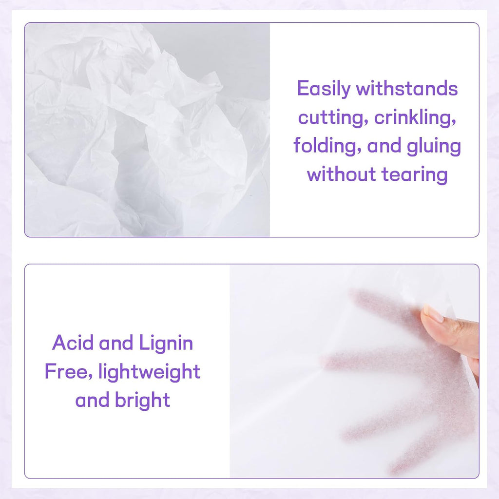 32 Sheets 24" x 36" White Tissue Paper for Gift Bags
