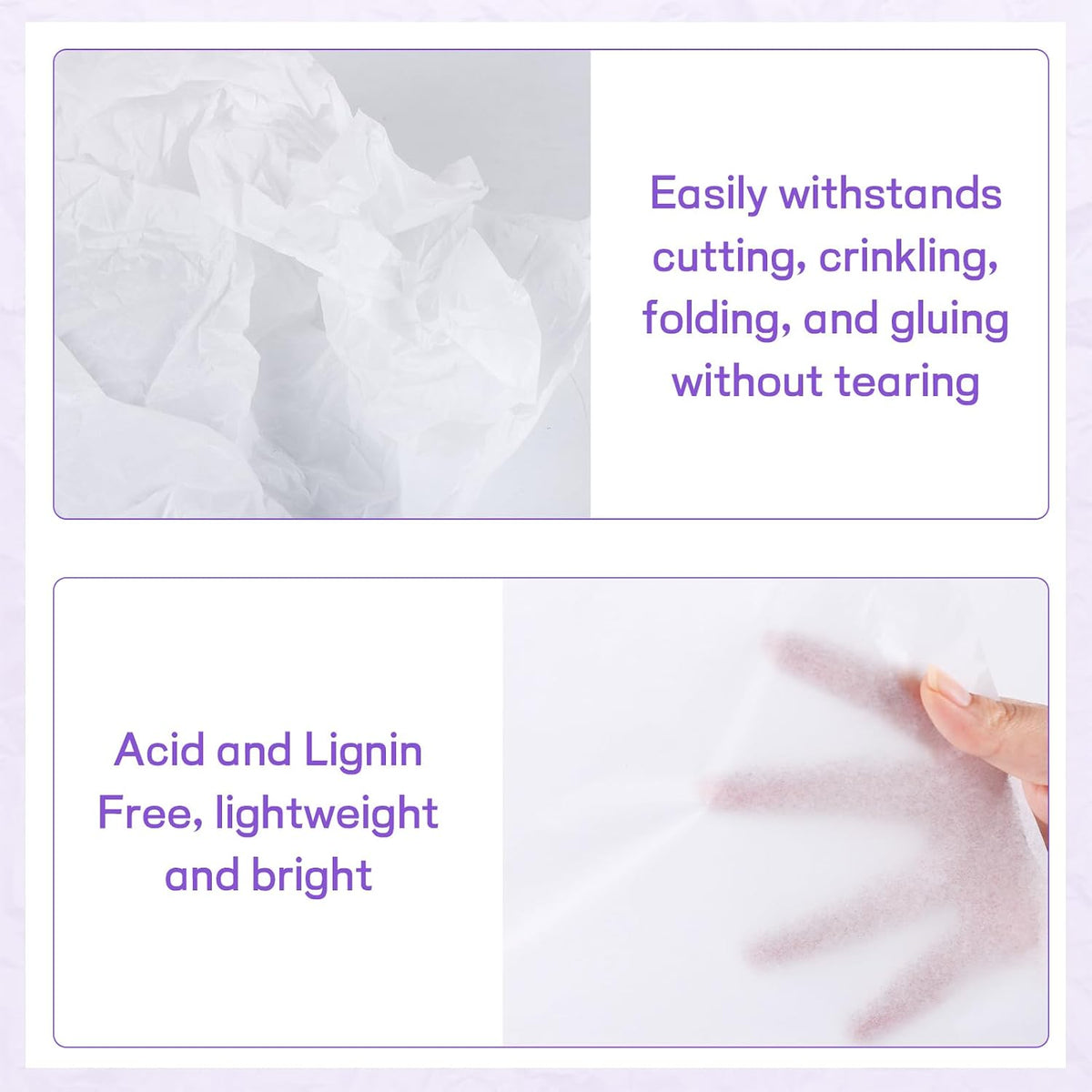 32 Sheets 24" x 36" White Tissue Paper for Gift Bags