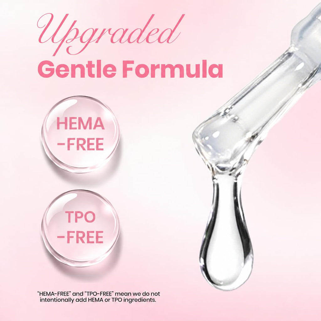 Beetles Builder Top Coat Gel Polish HEMA & TPO Free 1Pcs 15ml | UV LED Clear Soft Gel Top Coat for Press on Nails