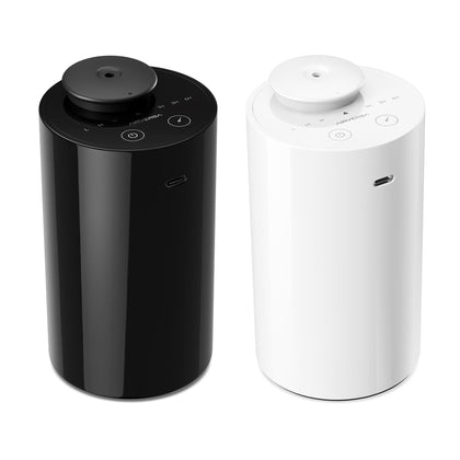 2 Pack AN6 Waterless Diffuser for Essential Oil, Black + White