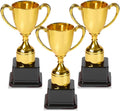 Fun Gold Plastic Trophies - 3 Pack - 7 Inch - Award Trophy Cup Set for Superstar Kids - Champion Celebrations, Sports