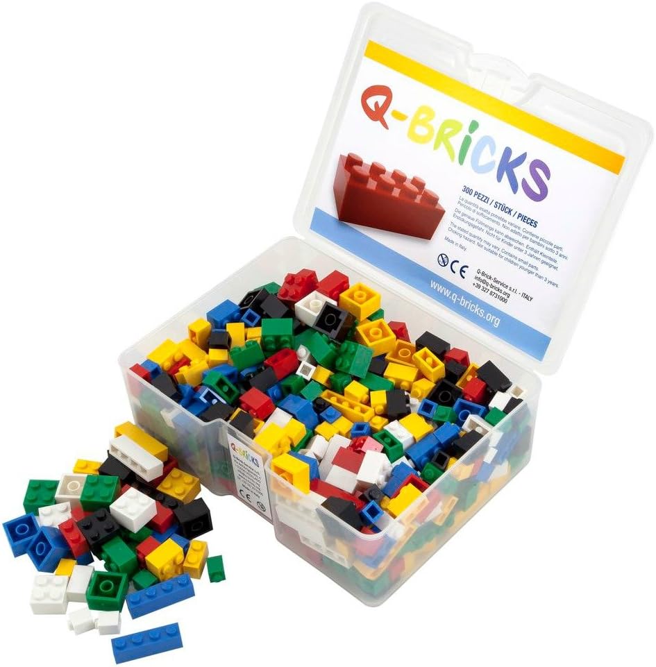 Building Bricks Classic - Building Bricks Set Compatible with Major Brands - 300 Piece Box, Loose Pack, Assorted