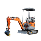 Mini Tracked Excavator, Equipped with a Pilot-Operated System, Is Suitable for Excavation and Bulldozing Projects in