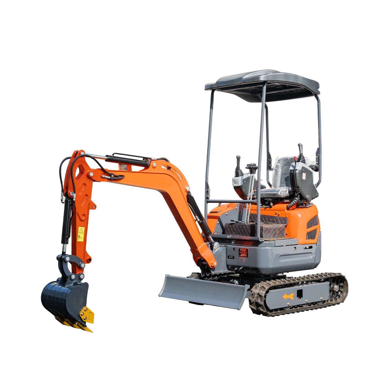 Mini Tracked Excavator, Equipped with a Pilot-Operated System, Is Suitable for Excavation and Bulldozing Projects in