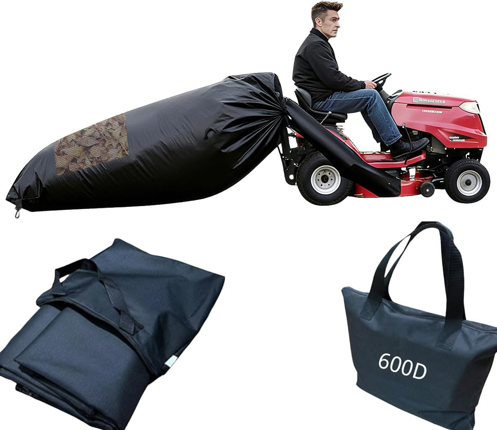 Lawn Tractor Leaf Bag 600D Heavy Duty Material 54.Cu.Ft Standard Leaf Bagger for Riding Lawn Mower,Heavy Duty Leaf