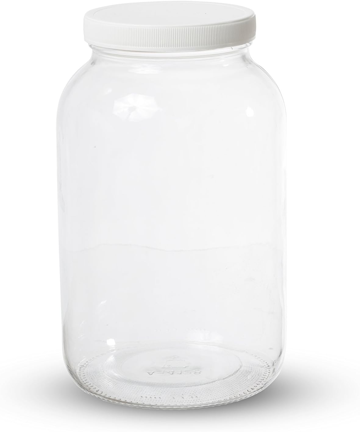1 Gallon Glass Wide Mouth Kombucha Brewing Mason Jar - Home Brewing and Fermenting Kit with Cotton Cloth Filter