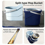 Spin Mop and Bucket Set with 4 Mop Heads