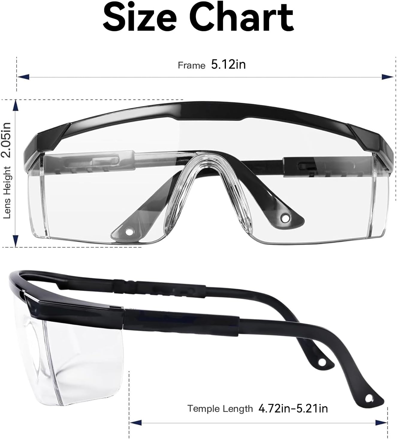 Safety Goggles Protective Eyewear Goggles, Anti Droplet Debris Googles for Work Lab