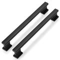 20 Pack Matte Black Kitchen Cabinet Pulls 6.3 Inch (160mm) Hole Centers Cabinet Pulls for Cabinets Cupboard Handles