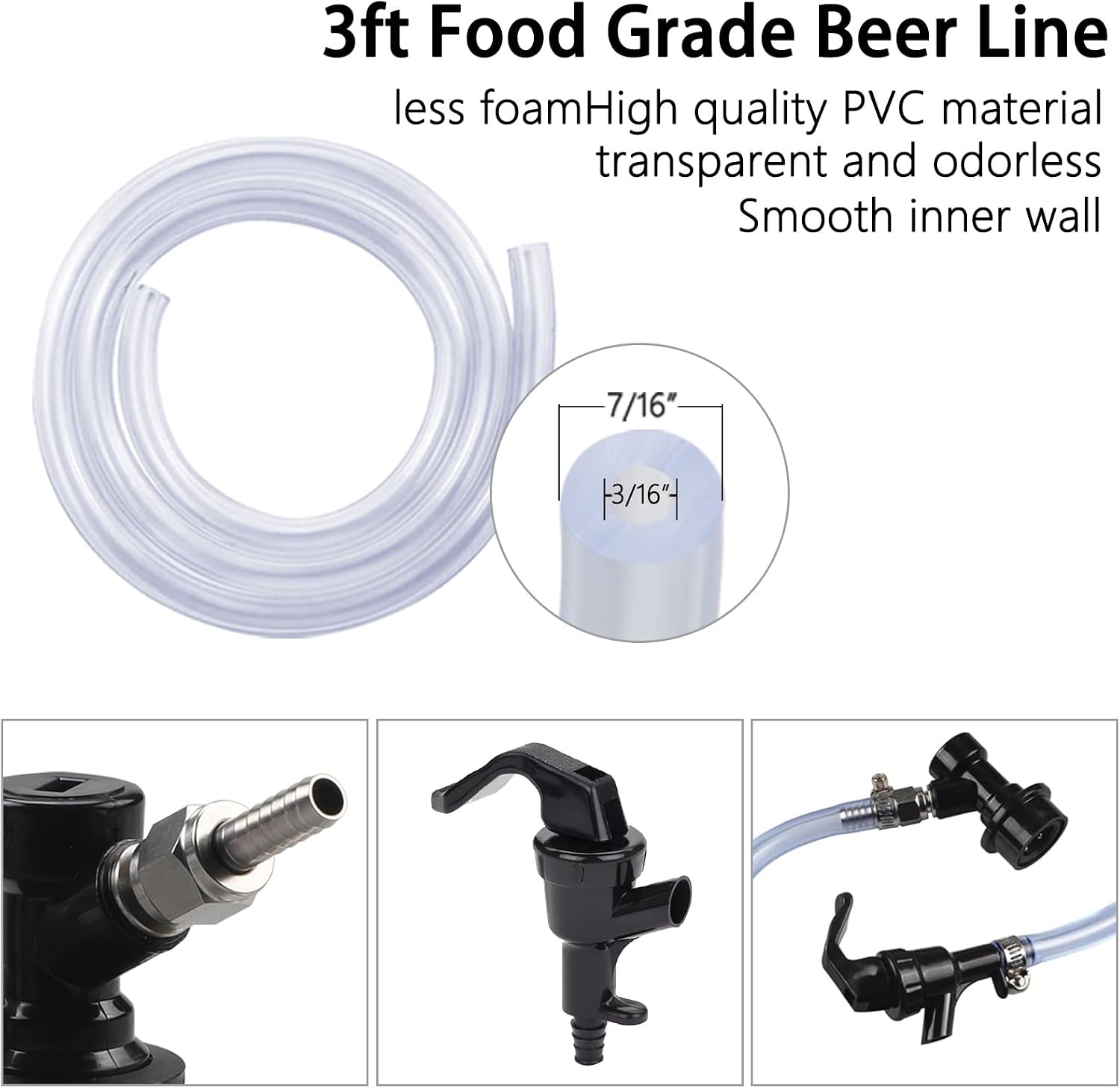 Dual Gauge CO2 Regulator CGA320 Gas Regulator Kegerator CO2 Regulator Beer Keg Regulator Include Ball Lock Gas&liquid