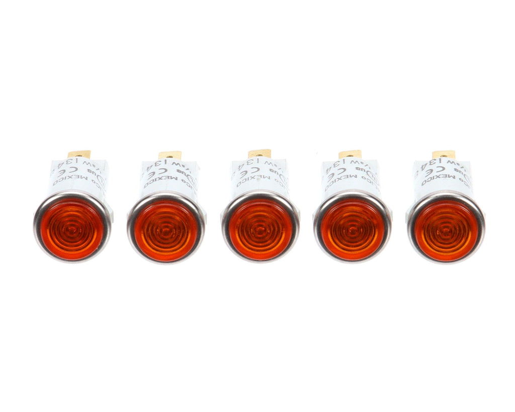 Prince Castle 71-135-1S, Packege of 5 Amber Pilot Light 120 Volts