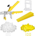 Tile Leveling System with Plier, 300 Tile Spacers 1/16" and 100 Wedges | Tile Leveling Clips with Tile Plier, Anti