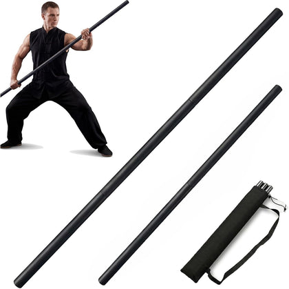 Collapsible Bo Staff 4ft & 6ft – Foam-Padded Martial Arts Practice Staff for Safe Training, Adjustable Portable