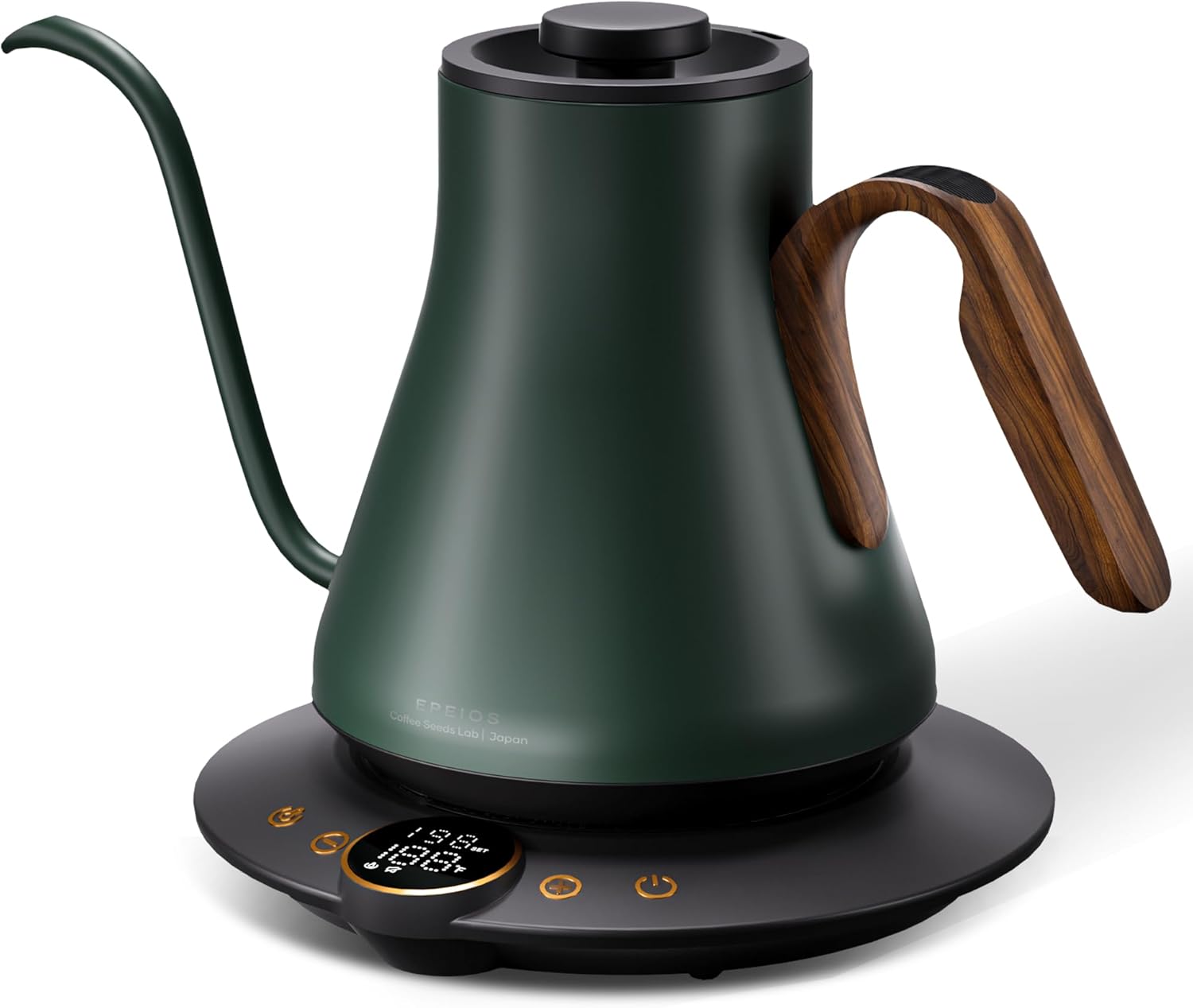 Gooseneck Electric Kettle, ±1°F Precise Temperature Control, 1500W Fast Heating, Pour Over Coffee & Tea Kettle with