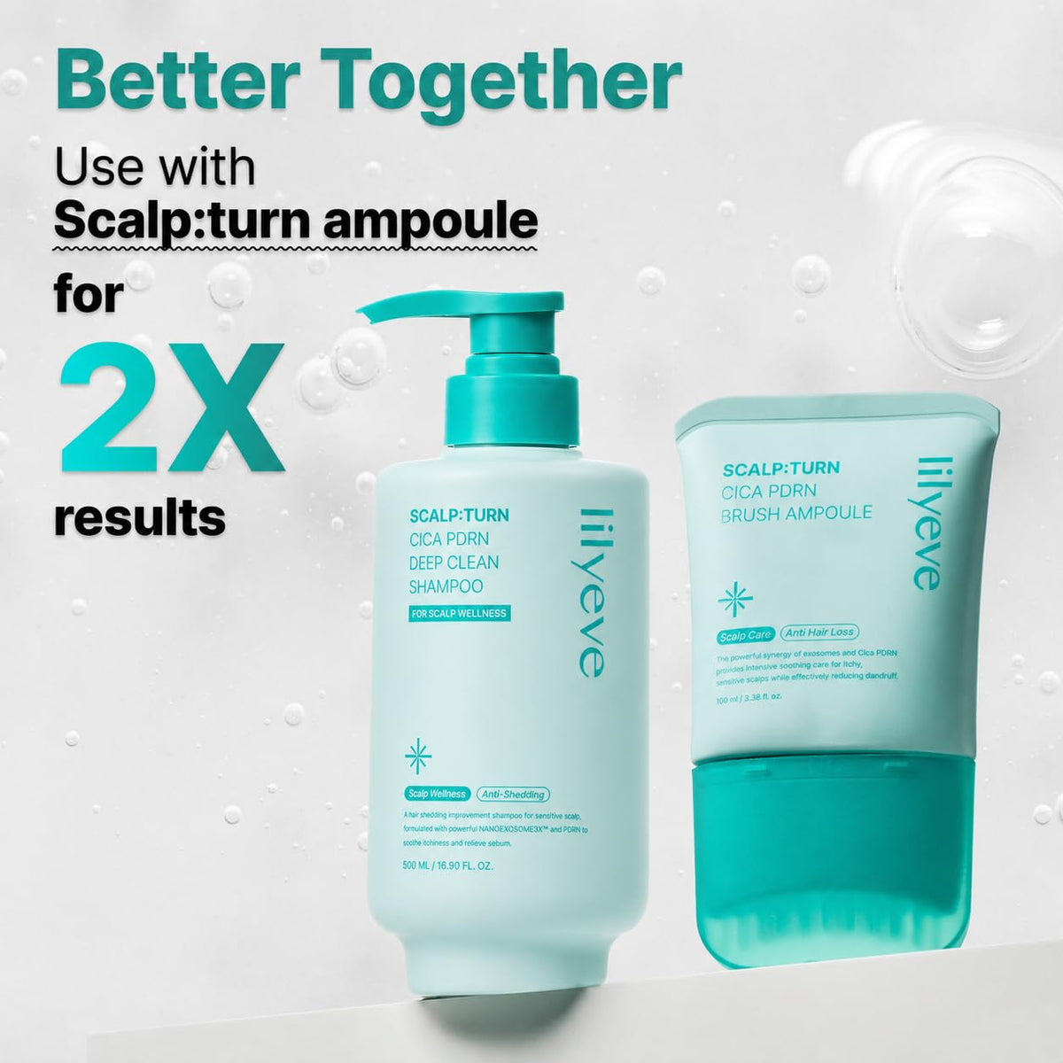 SCALPTURN Cica PDRN Deep Clean Shampoo, 16.90 fl oz