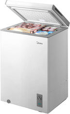 3.5 Cu.ft Chest Freezer, Fridge Freezer Convertible with LED Light